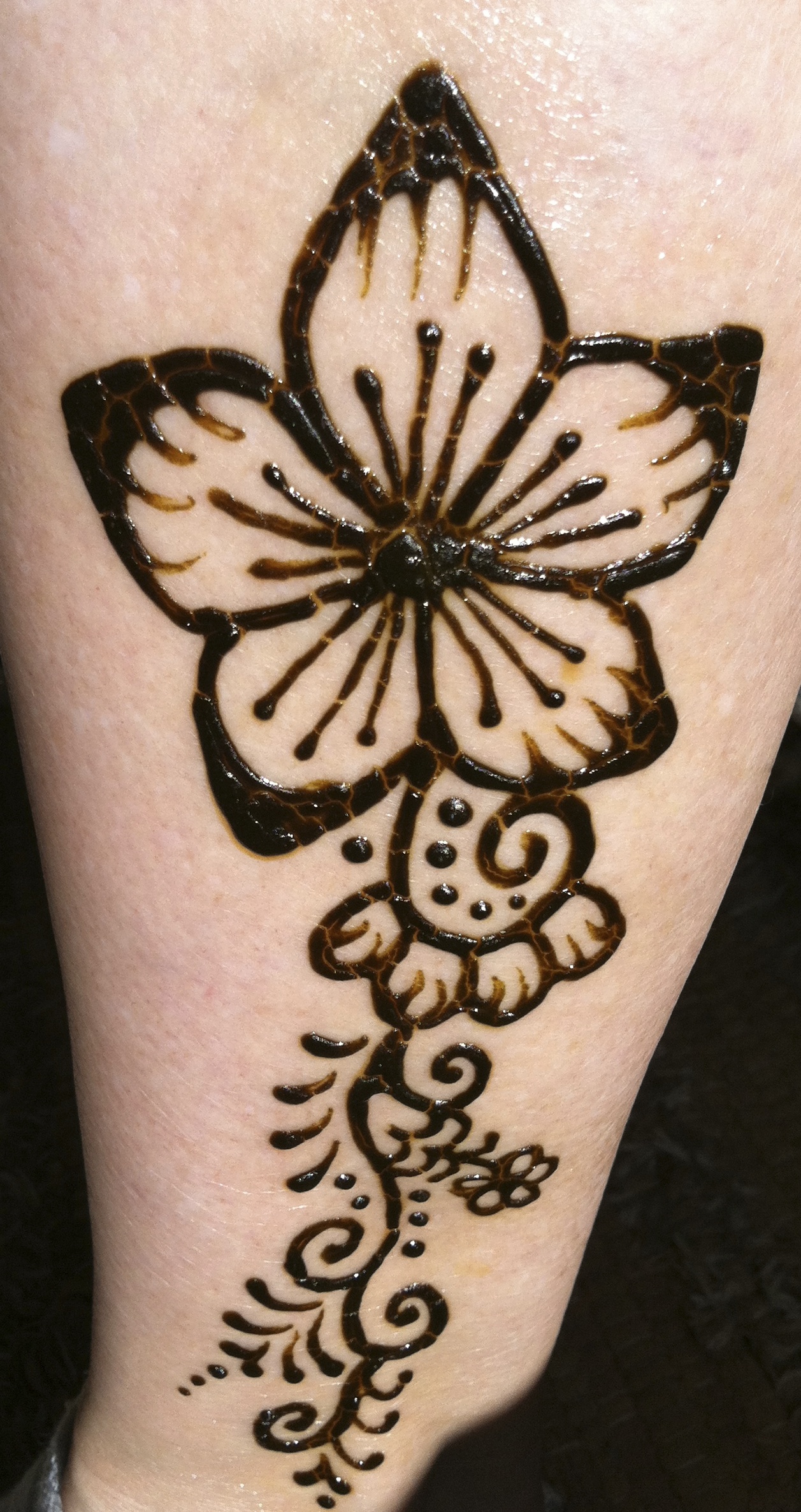 Henna Hibiscus Tattoo